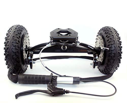 L-faster L-faster Mountainboarding Skateboard Trucks Offroad Boarding Spring Truck with Brake All Terrain Longboard Brake System (Brake Truck only)