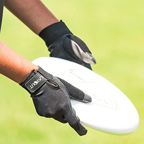 Layout Ultimate Layout Ultimate Frisbee Gloves - Ultimate Grip and Friction to Enhance Your Game! Perfect for Ultimate, DG and All Disc Sports! (Poly Color, Small)