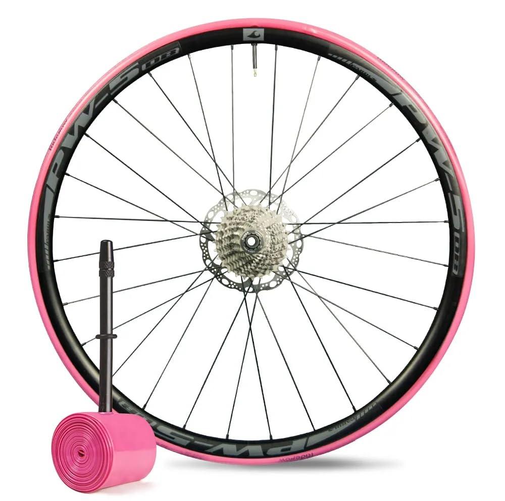Inkesky RIDENOW 4 Pack TPU Inner Tube 700C x 18-32C / 32-47C (ALLRoad & Gravel) / 650B / 650C / 520, Presta Valve, Lightweight 36g (700C x 18-32C (65mm Valve, 4-Pack))