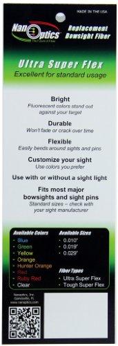 Nanoptics Nanoptics Ultra Super Flex Replacement Bowsight Fiber 12" (Pack of 5) - 0.010" Yellow
