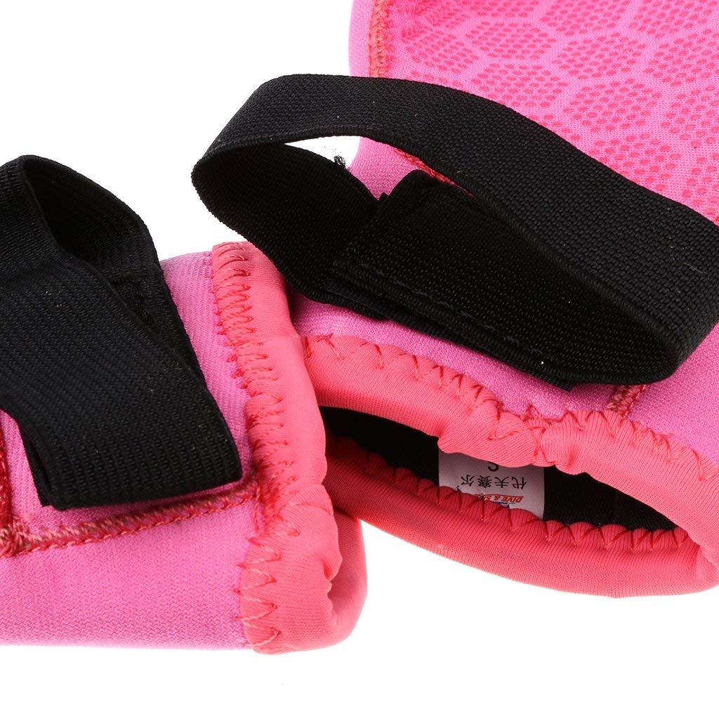 Inzopo Inzopo 3mm Neoprene Skid-Proof Kids Boys Girls Wetsuit Gloves - Surf, SUP, Kayak, Scuba Diving, Snorkel, Swimming, Water Sports - 2 Colors Pink XL