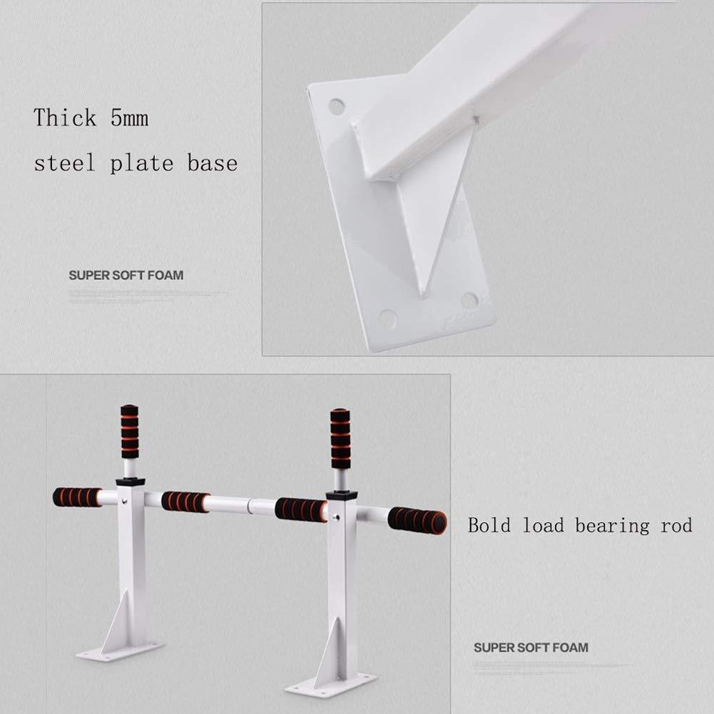 Pull-up Bars Pull-up Bars AGYH Wall Mounted Horizontal Bar, Hanging Chin Up Station Home Gym Exercise Workout Equipment, Support to 250kg (Color : White)