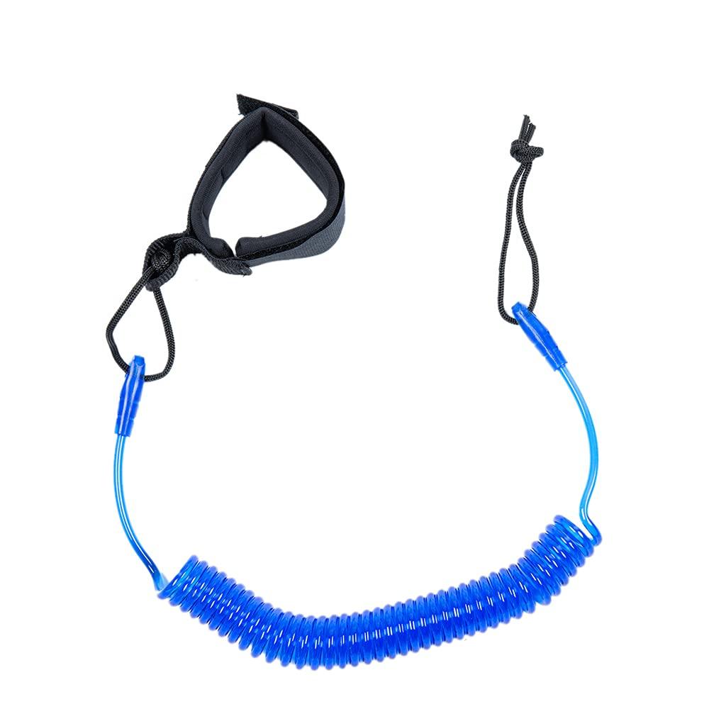 HEYTUR HEYTUR Coiled SUP Leash 10' Surfboard Leash Sup Leg Rope Strap Stand Up Paddleboard Leash (5mm Blue)