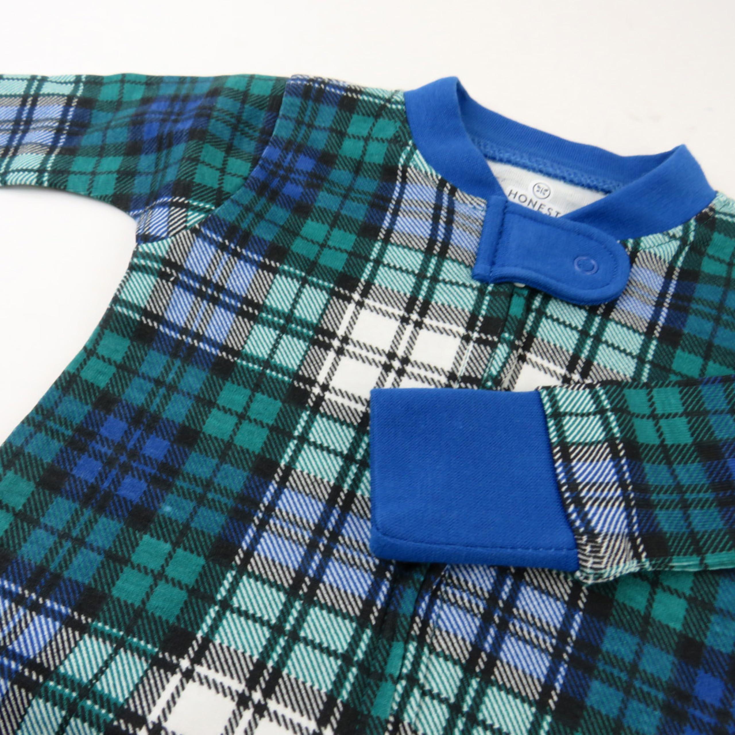 HonestBaby HonestBaby Family Matching Holiday Pajamas Organic Cotton for Men, Women, Kids, Toddlers, Baby Boys, Girls, Unisex Pets, Gordon Plaid, Small