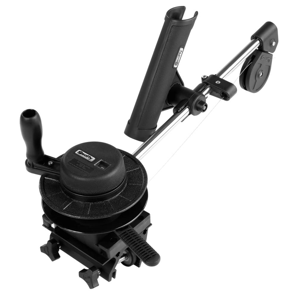 Scotty Scotty #1050MP Depthmaster Manual Downrigger, Display Packed w/ Rod Holder & Clamp Mount