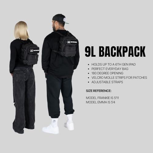 WOLFpak WOLFpak 9L Mini Meal Prep Management Backpack (Alpha Black) Lunch Box, Cooler, Travel, Insulated Bag, Daypack