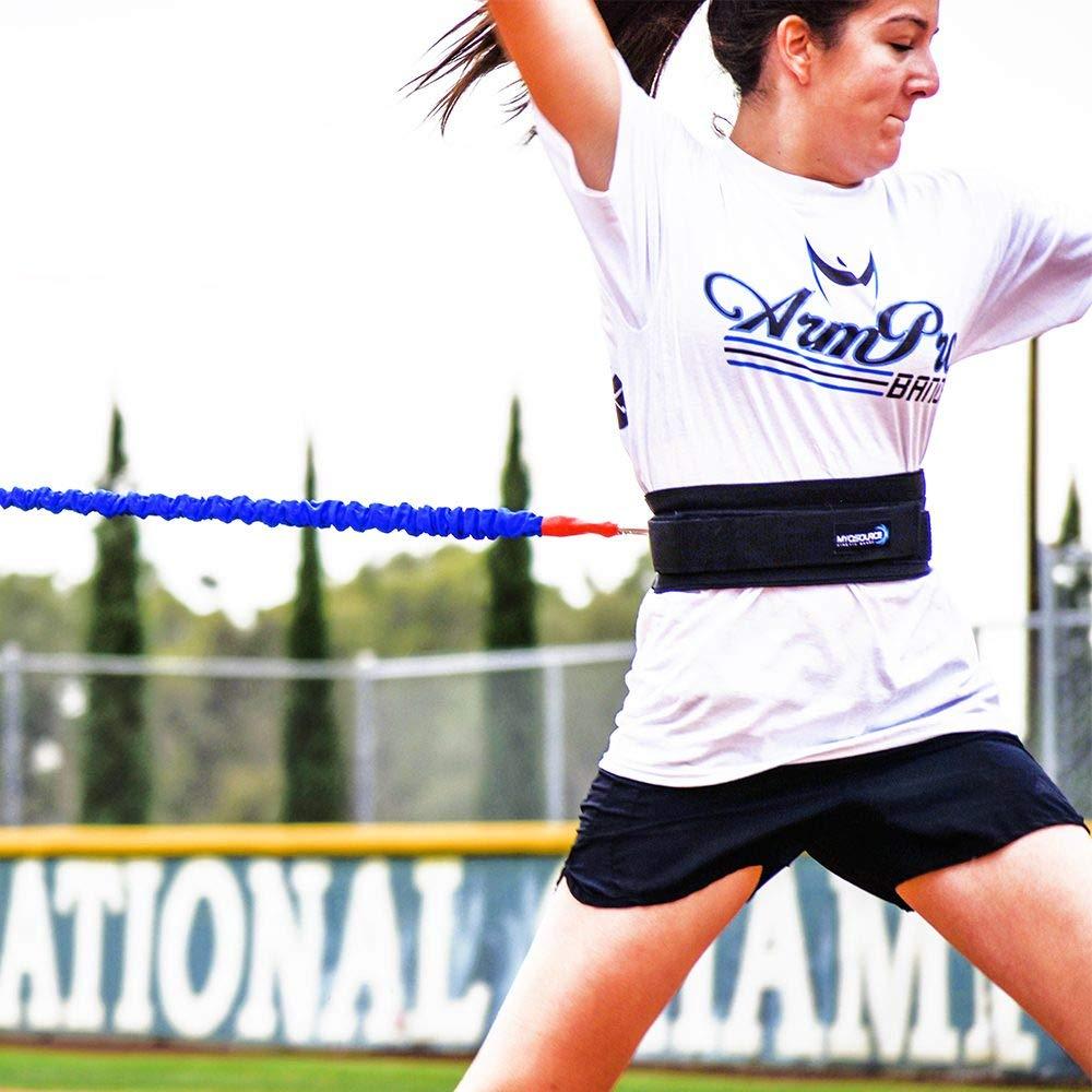 Kinetic Bands Kinetic Bands 360 Speed Agility Training Kit - Leg Resistance Bands, Bungee Speed Cord, Quick Feet Training Cones (Waist Size: Medium (32-39 inches) - Blue, Green, Orange, Red Bands)