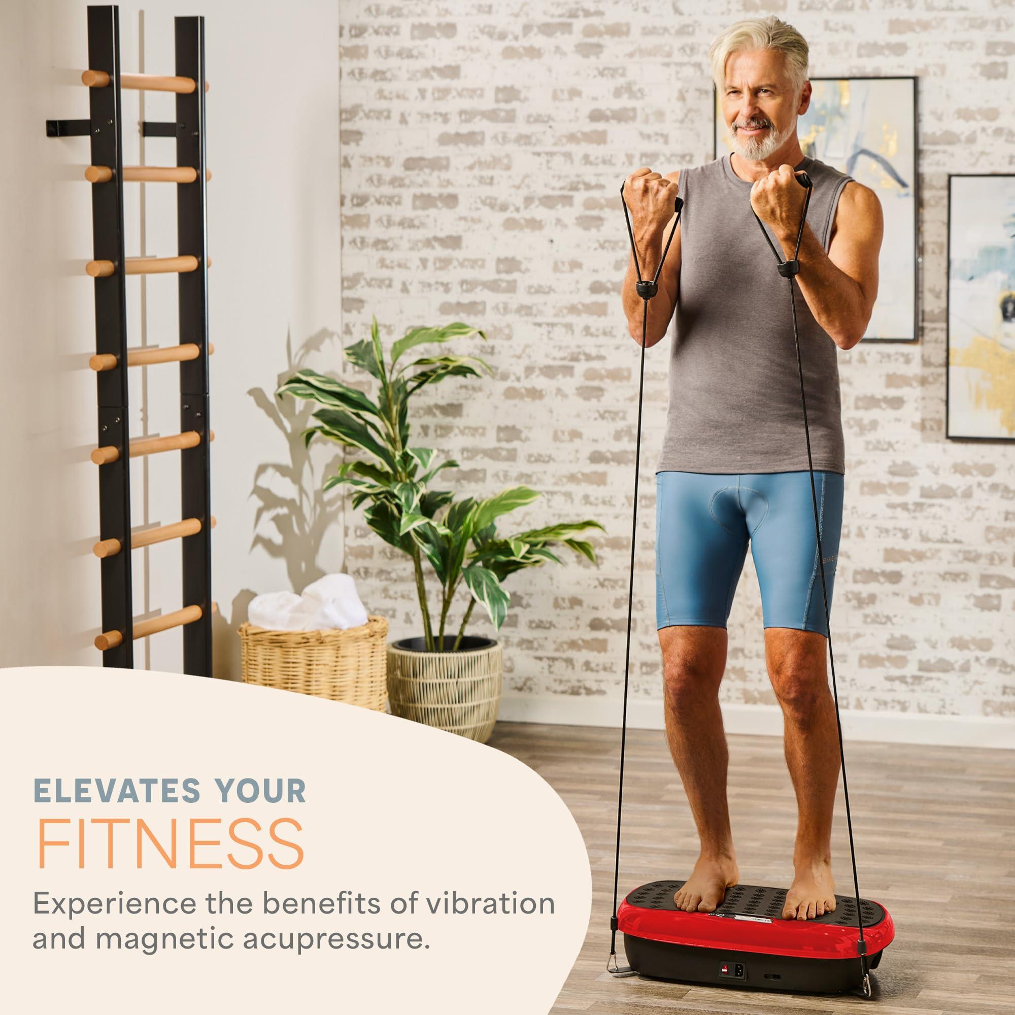 LifePro LifePro Vibration Plate Exercise Machine with Magnetic Acupoints - Full Body Vibration Platform for Beginners and Recovery - Ideal for Lymphatic Drainage Muscle Toning and Overall Fitness