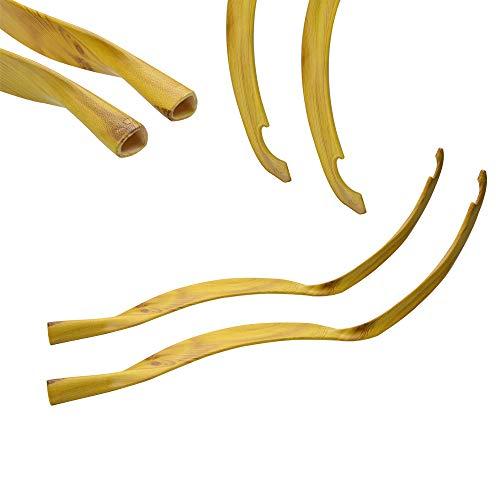 MILAEM MILAEM Traditional Longbow Handmade Takedown Recurve Bow and Arrow Set 20 Lbs Takedown Recurve Horsebow Mongolian Bow with 3 Pcs Wooden Arrow for Target Shooting Hunting (Bow, 20 Lbs)