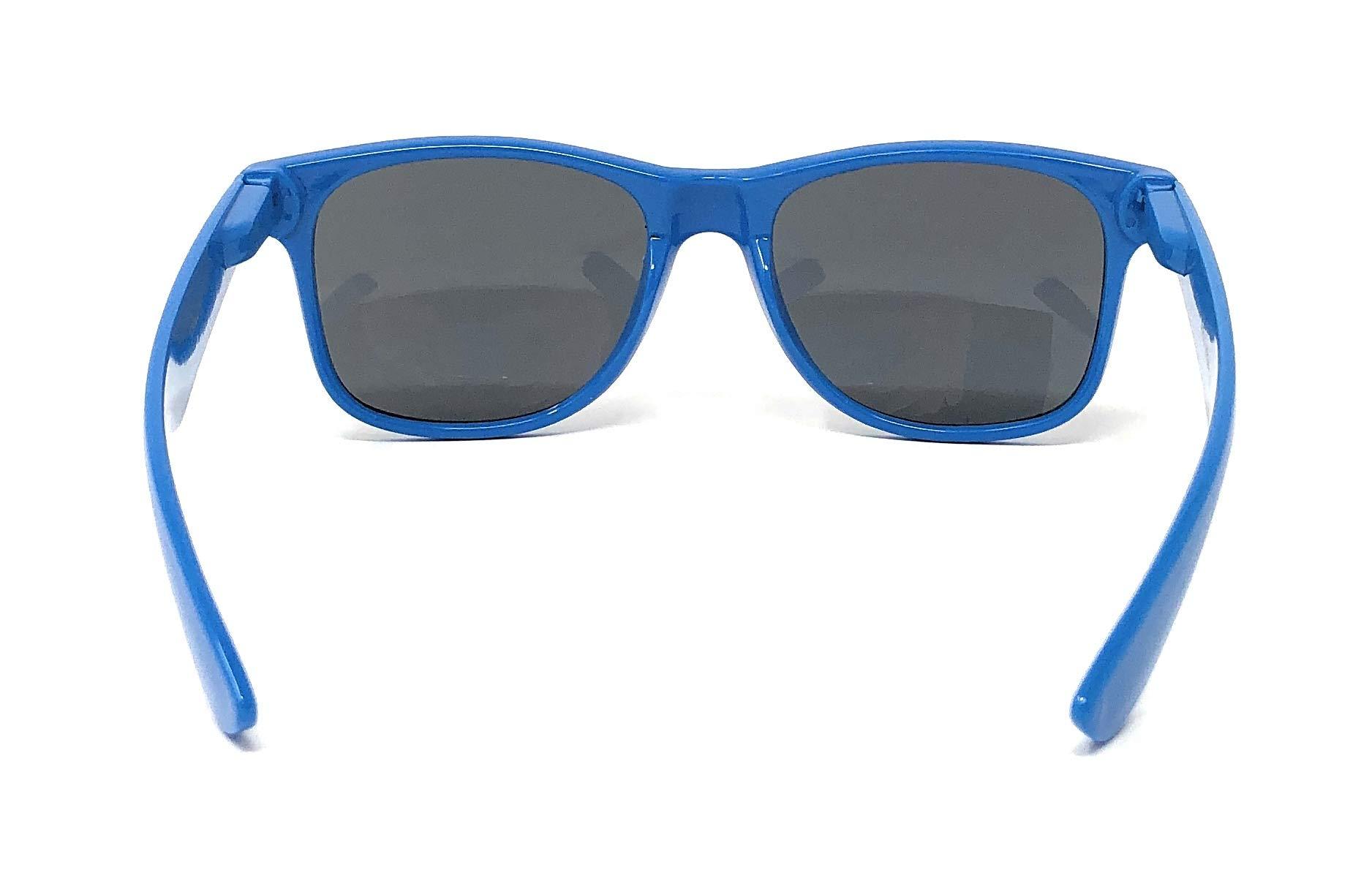 My Shades My Shades - Retro 80's Classic Rectangle Sunglasses (Blue, Smoke)