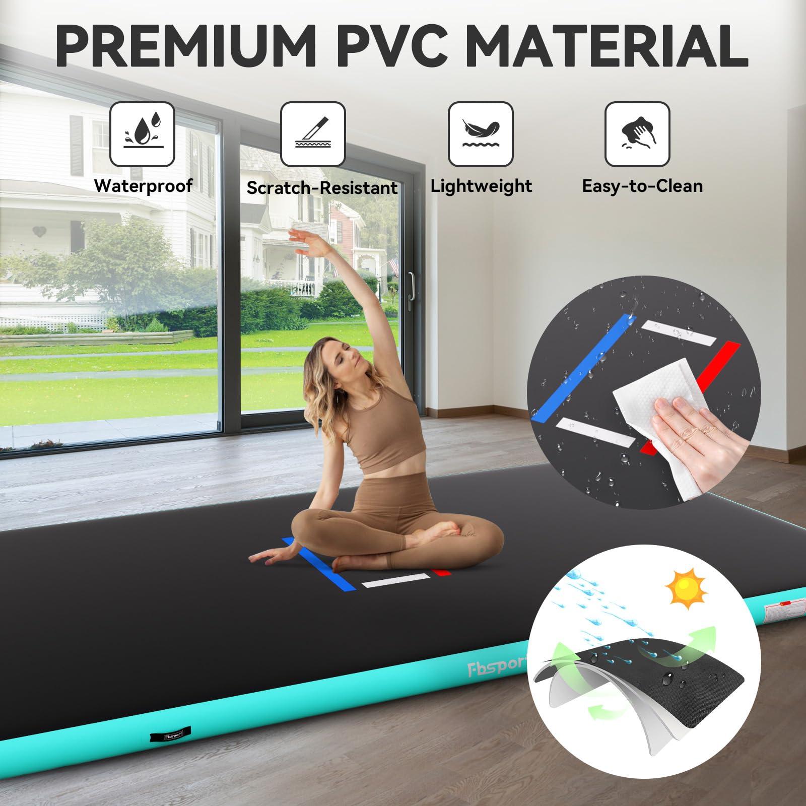 FBSPORT FBSPORT Inflatable Wrestling Mat, Outdoor and Indoor PVC Jiu Jitsu Mats, 10'x5' Gymnastics Training Mat Foldable Home Mat for BJJ, MMA, Martial Art, Boxing, Grappling and Judo