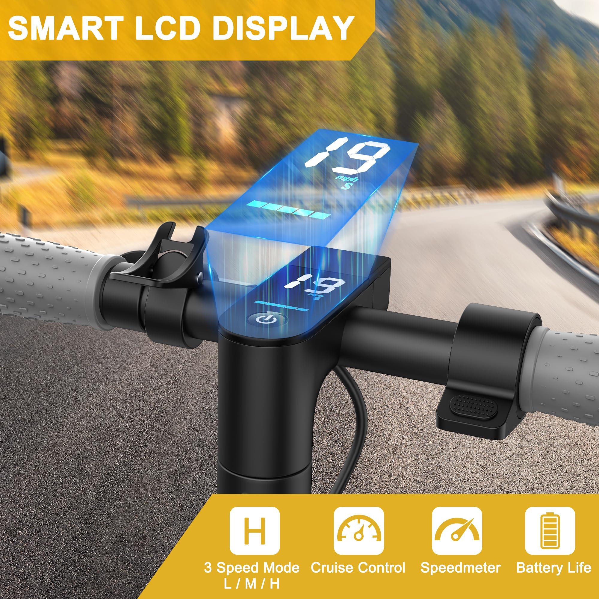 Qlaway Qlaway 8.5" Aluminum Alloy Frame E Scooter for Adults 20 MPH Sport Escooter 350W Motor, Electric Scooter Up to 22 Miles Range, Bearing 265 LBS/APP Control-Yellow