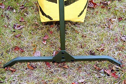 HME HME Bag Target Stand for Indoor and Outdoor Bow Hunting Practice & Archery Training Durable Adjustable Bag Holder with Stabilizer Pin and Raised Leg Design, Olive