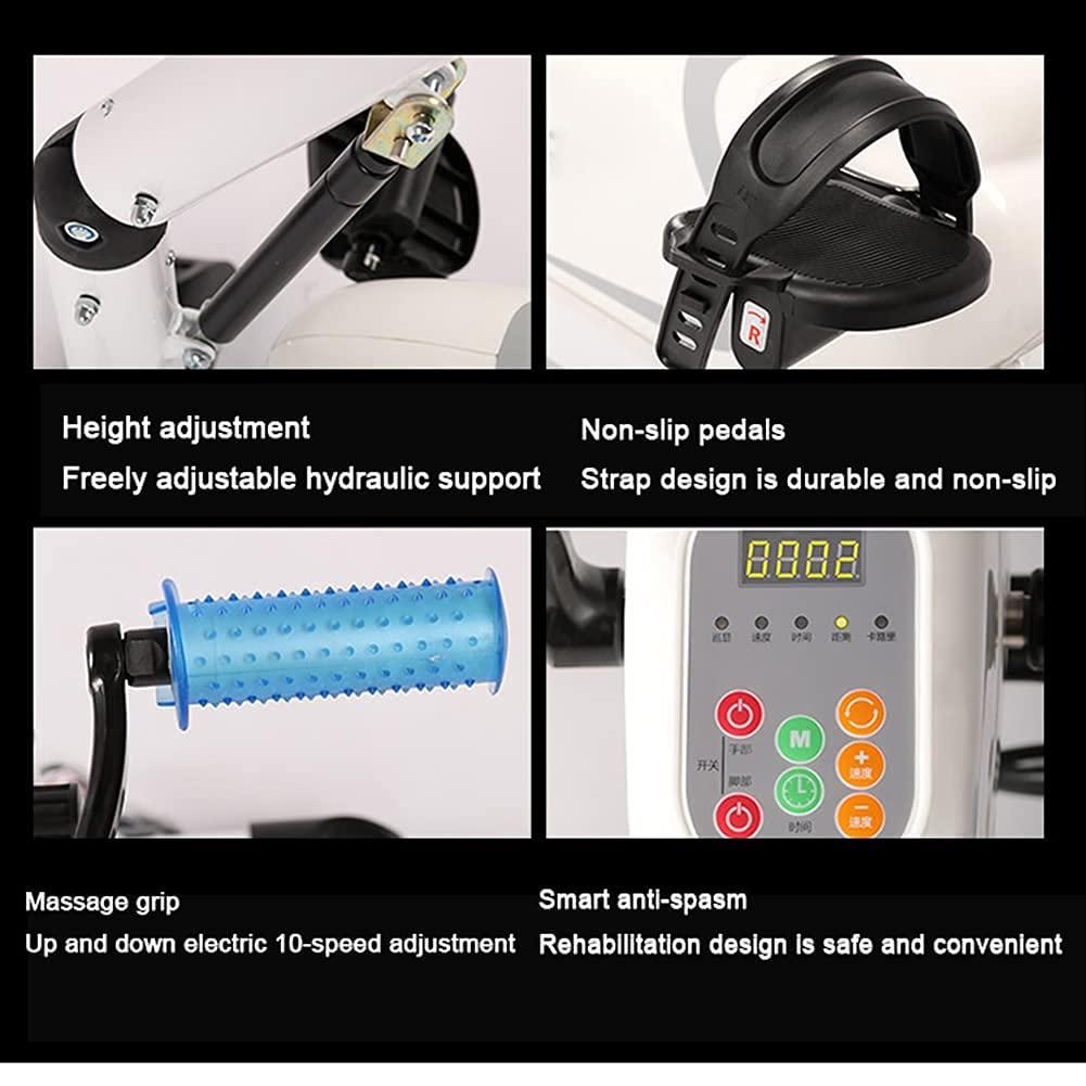 TREEYX TREEYX Folding Exercise Bike with LCD Display Home Pedal Exerciser Electric Rehabilitation Machine Upper and Lower (Folding Exercise Machine )