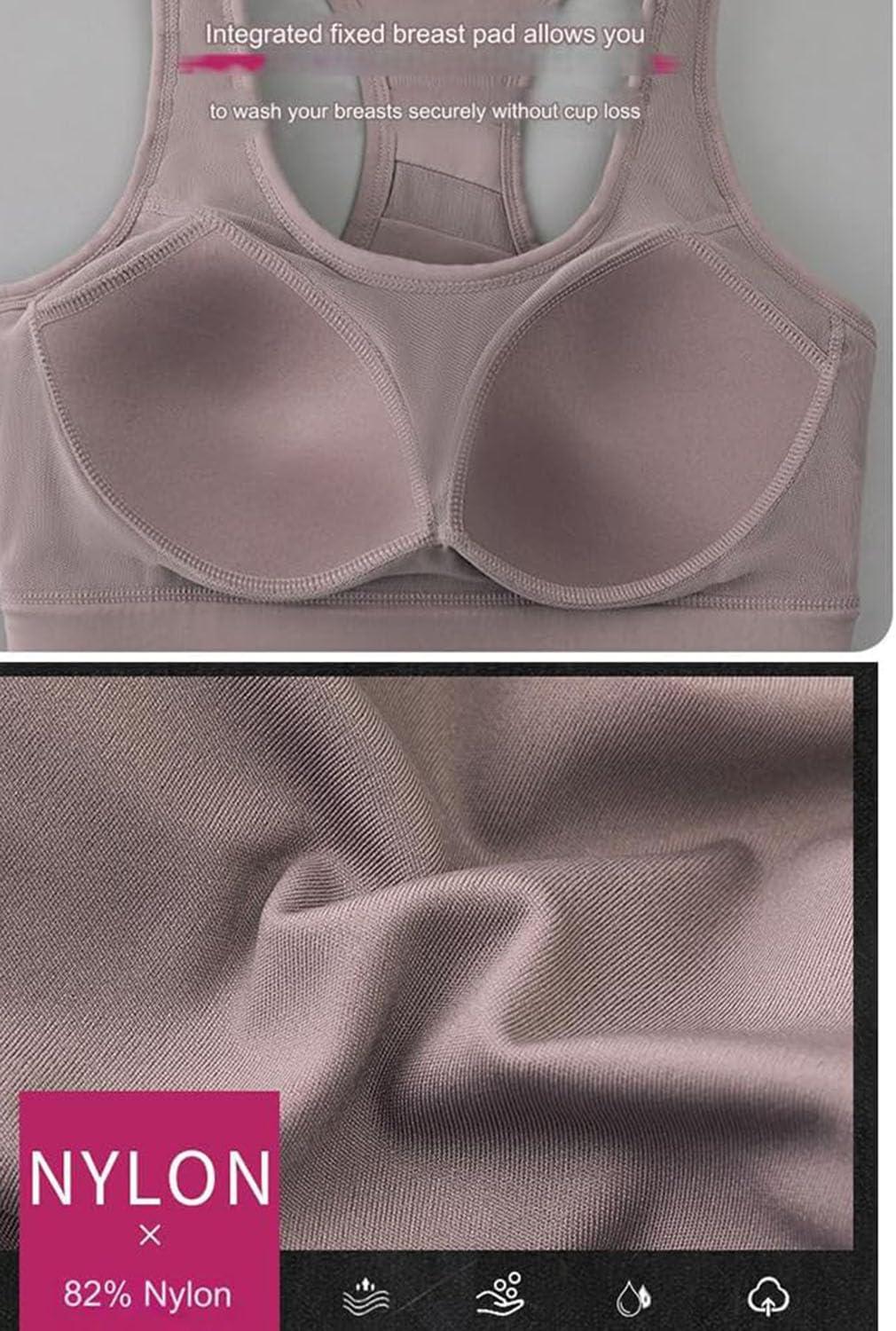 ljhjdkxf ljhjdkxf Plus Size Sports Bra High Impact,High Strength Shockproof Comfortable High Impact Plus Size Sports Bra (2 PCS-Blue,M)