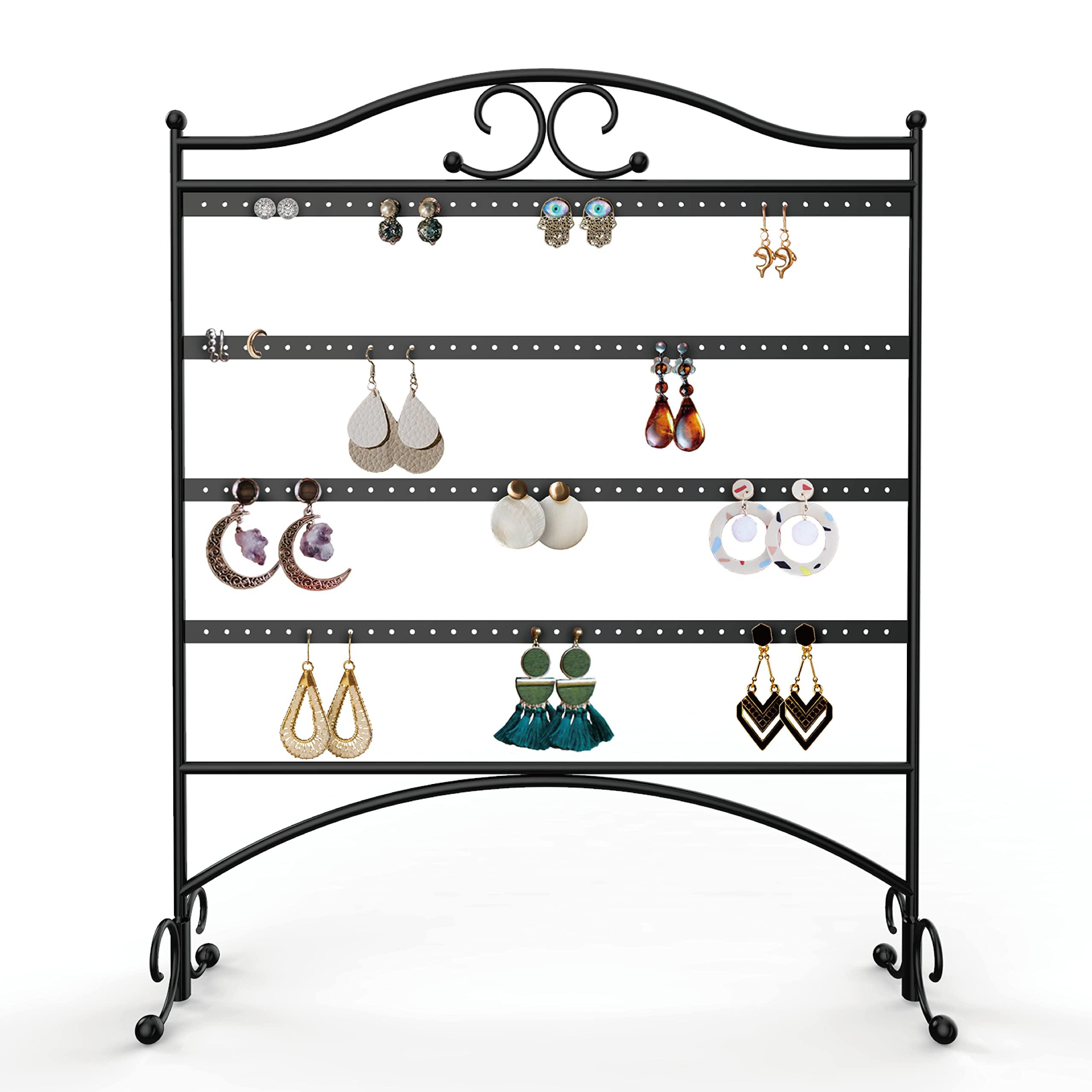 Mango Steam Mango Steam Jewelry Organizer for Hanging Earrings, Black