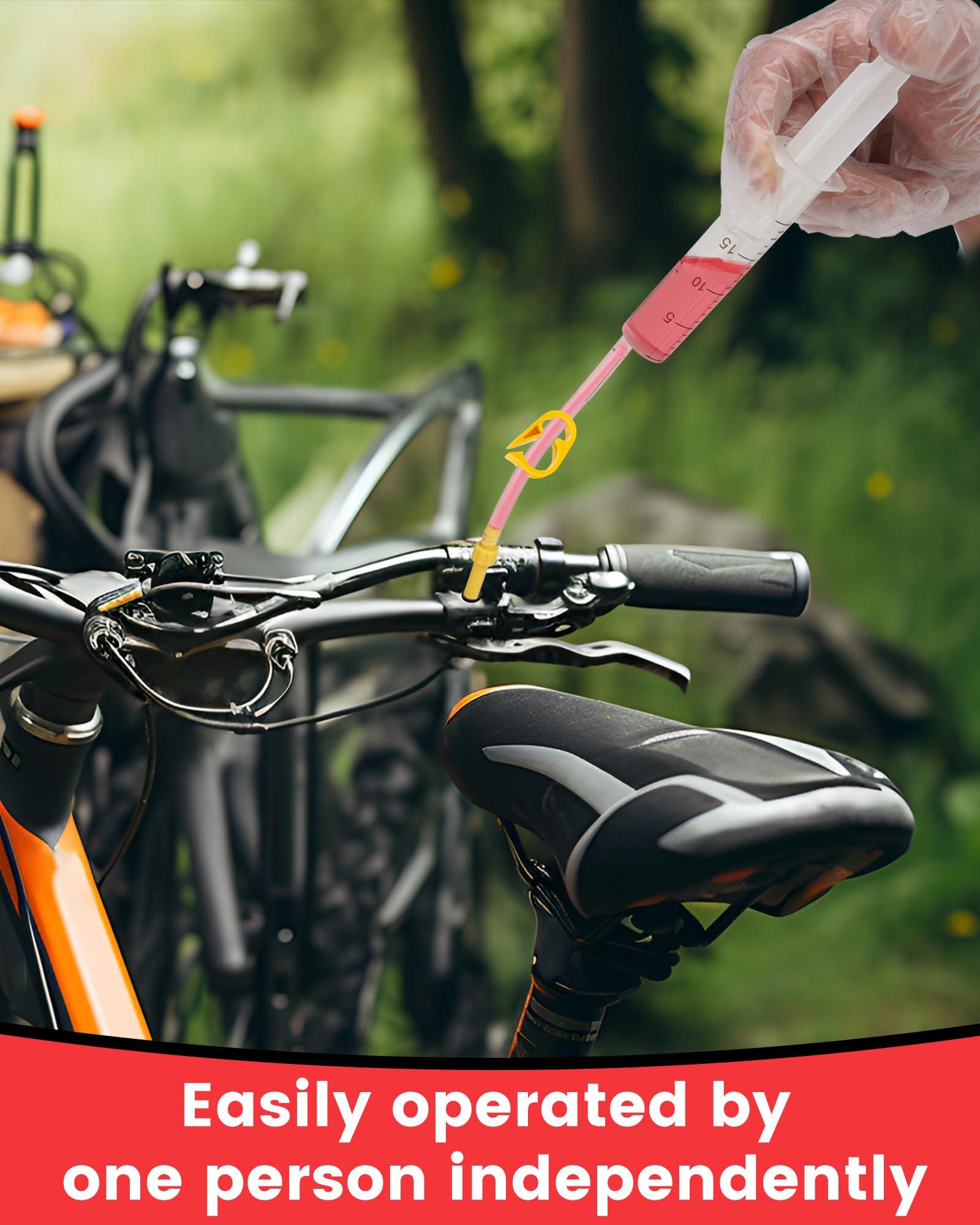 cyctravel cyctravel Brake Bleed Kit for Shimano, TEKTRO, TRP Hydraulic Disc Brakes, Mountain Brake Bleed Kit Including High Performance Mineral Oil Brake Fluid (120ml+300ml).