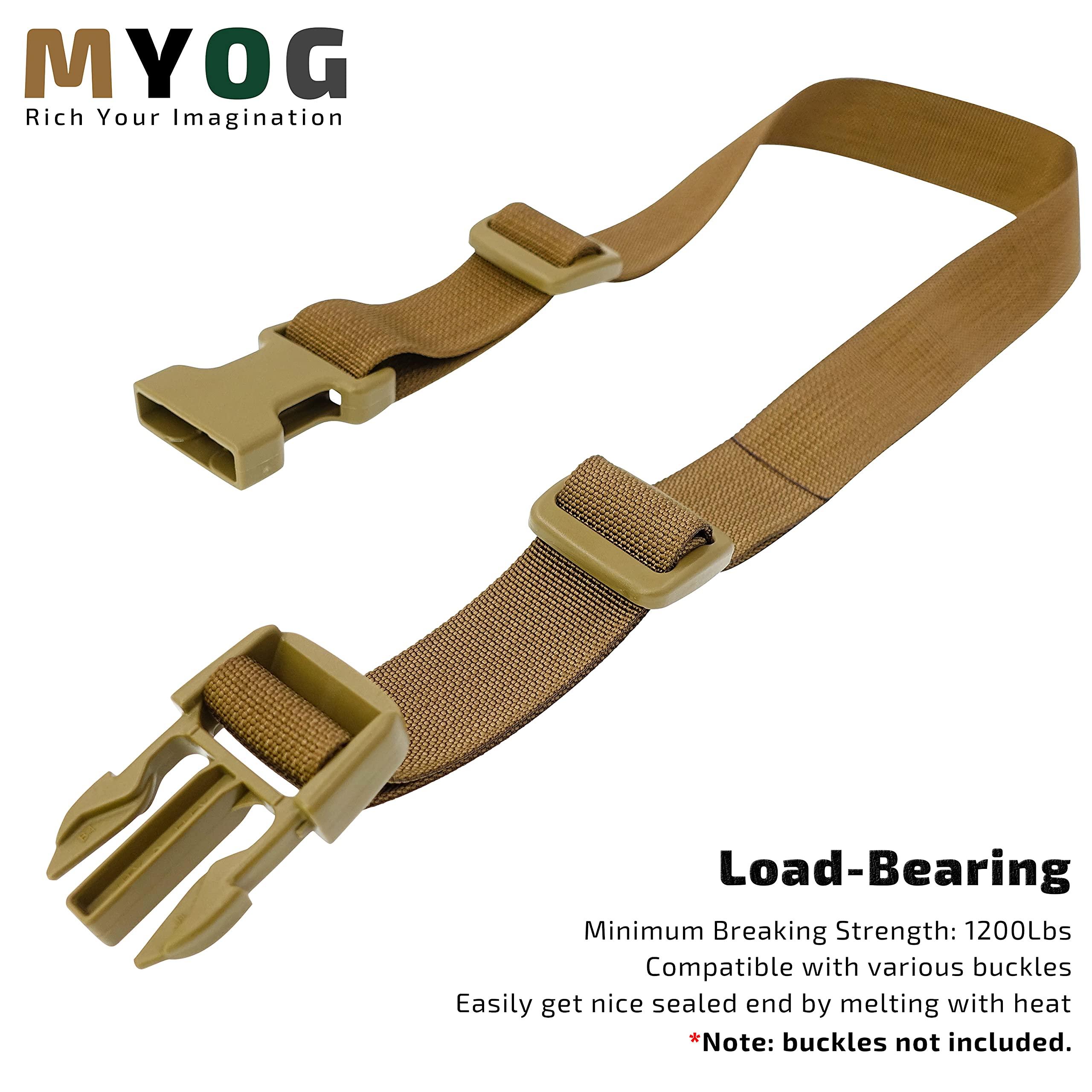 GM CLIMBING GM CLIMBING MIL-W-17337 Nylon Webbing Flat MilSpecs 1200Lbs for Tactical Goods, Backpack Straps, Loops, Slings, PALS MOLLE Webbing Adapter 1 inch x 30Ft / 10 Yards Ranger Green