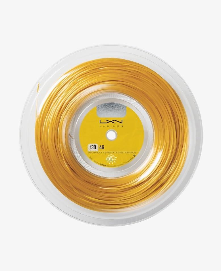 Just Tennis Just Tennis Luxilon 4G String Reel - All 2024 Styles & Colors (4G 130 - Gold)
