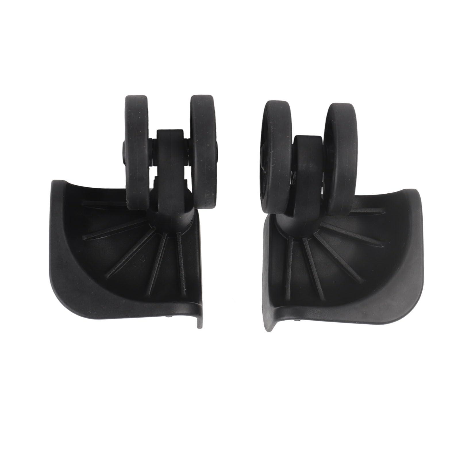 VGEBY Suitcase Wheel, 1 Pair Luggage Replacement Wheel Luggage Suitcase Caster Swivel Wheel Nylon for Repair Replacement Black