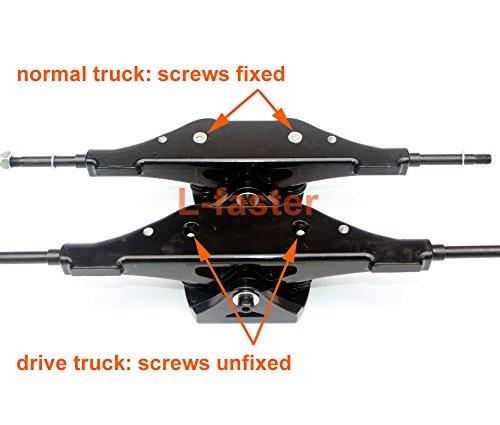L-faster L-faster Off Road Skateboard Truck Mountain Longboard 11 Inch Truck DIY Parts for Off Road Skateboard Downhill Board Components (kit 2)