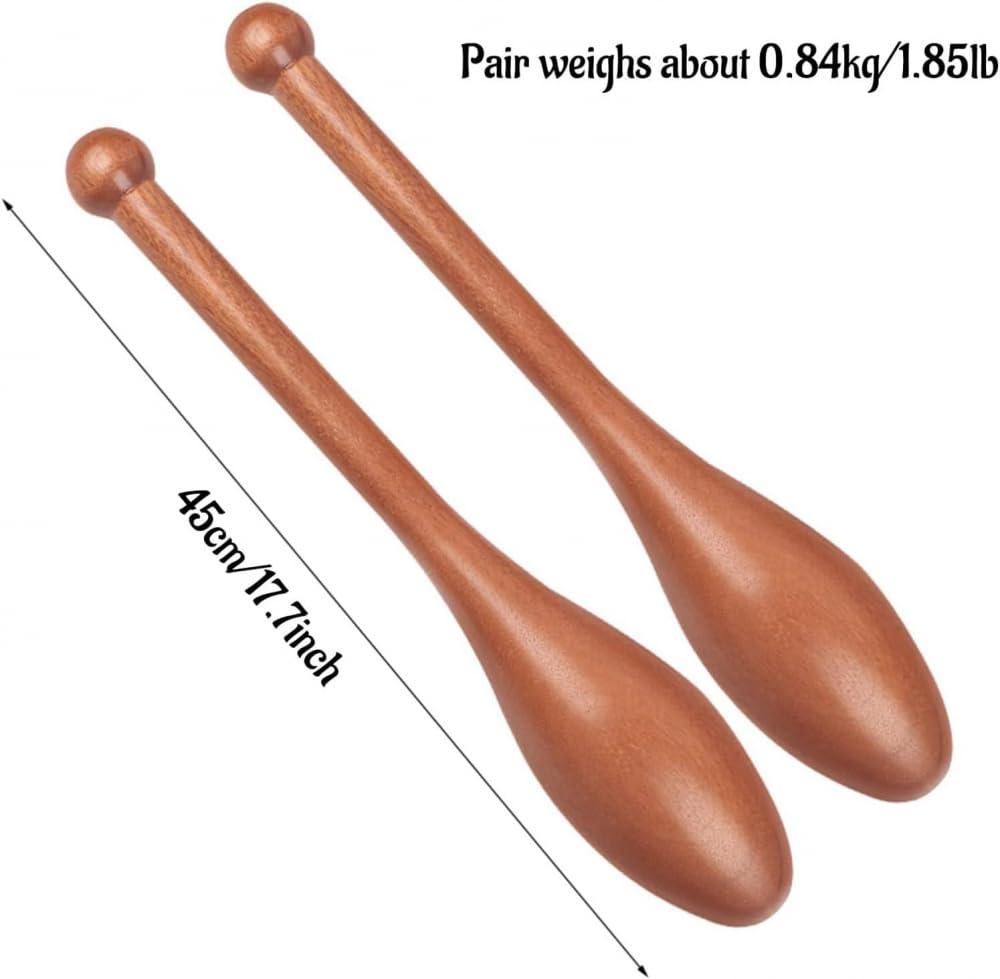 CBLdF Indian Clubs Fitness Barbell Wooden Exercise Club Improves Grip Wooden Indian Clubs Pair for Strength Training Weight Lifting Fitness/Training/Exercise Warm Up Clubbell-S