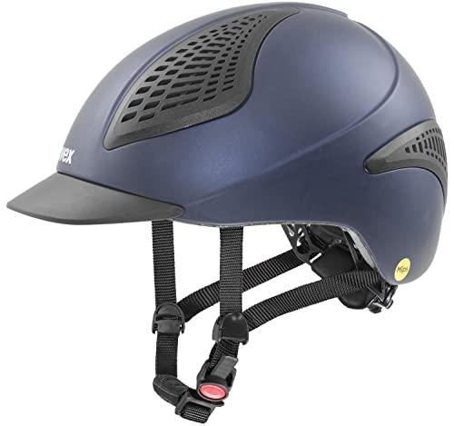 uvex sports uvex exxential II MIPS Horse Riding Helmet for Women & Men, Navy mat, S-M - Adjustable Helmet with Integrated MIPS System