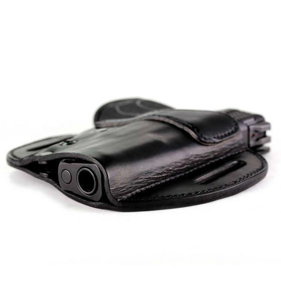 Urban Carry Holsters Urban Carry LockLeather Hybrid, OWB, Secure Your Firearm, Comfortable Leather-Kydex Design, Molded Open/Conceal Carry Holster, Premium Leather & Polymer Retention Device