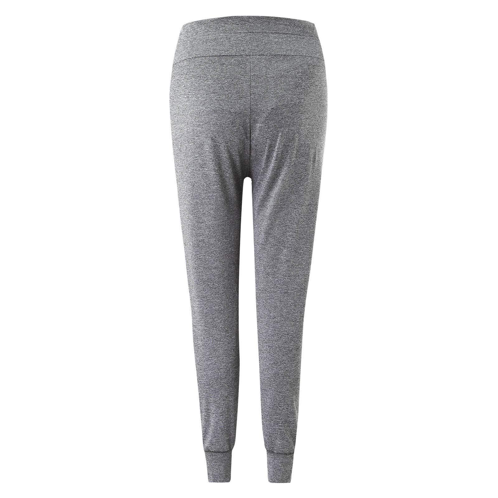 POLG POLG Maternity Elastic Casual Pants Over The Belly Long Pants Womens Plus Size High Waisted Solid Color Lounge (Gray #1, XXL)