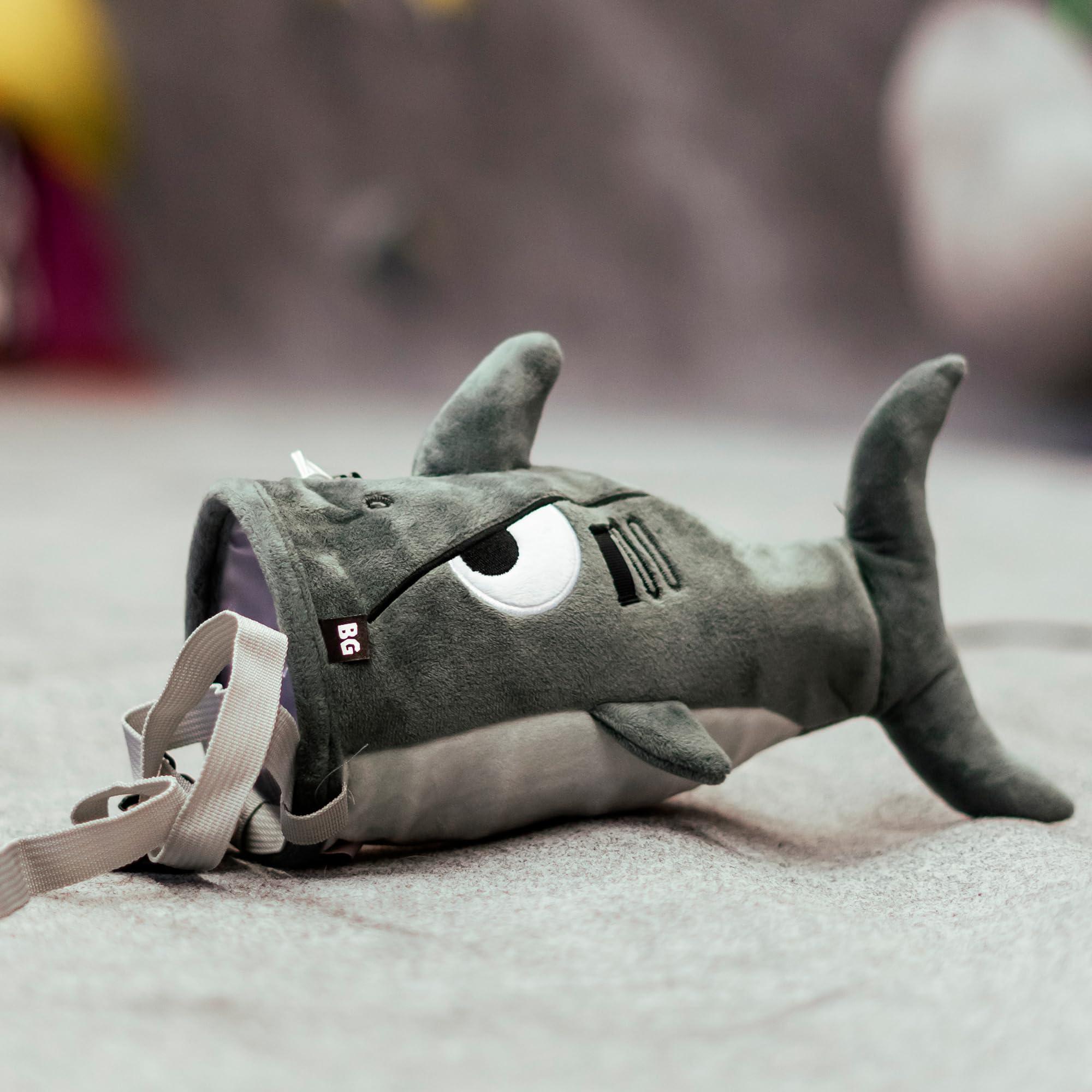 BG Climbing BG Climbing Official Shark Chalkbag Premium Rock Climbing Bag for Adults & Kids, Exclusive Authentic Design