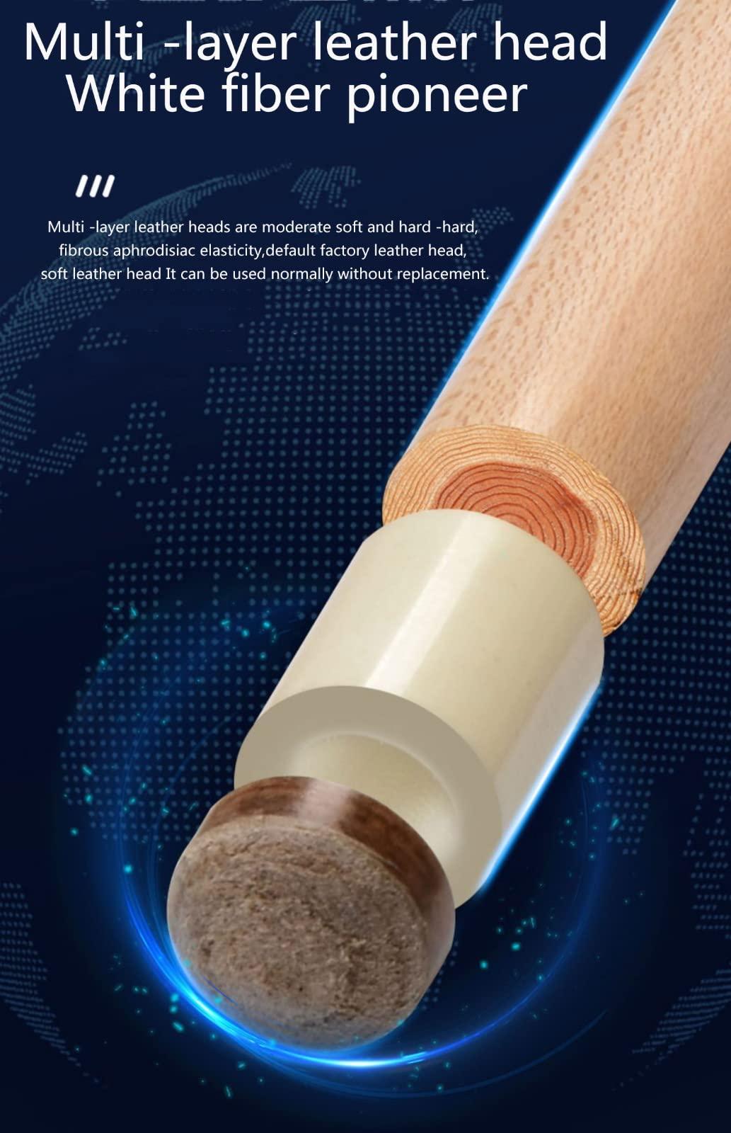 sxysdkjco 57 Inch, 1/2 Maple Billiard Pool Cue in 18-21 Oz with 11.5Mm Tips, The Great Custom-Match Cue Sets for Professional Teams sxysdkjco 230422(Color:a-Rod Tube,Size:11.5mm)