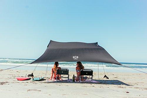 Neso Neso Tents Grande Beach Tent, 7ft Tall, 9 x 9ft, Reinforced Corners and Cooler Pocket(Black)