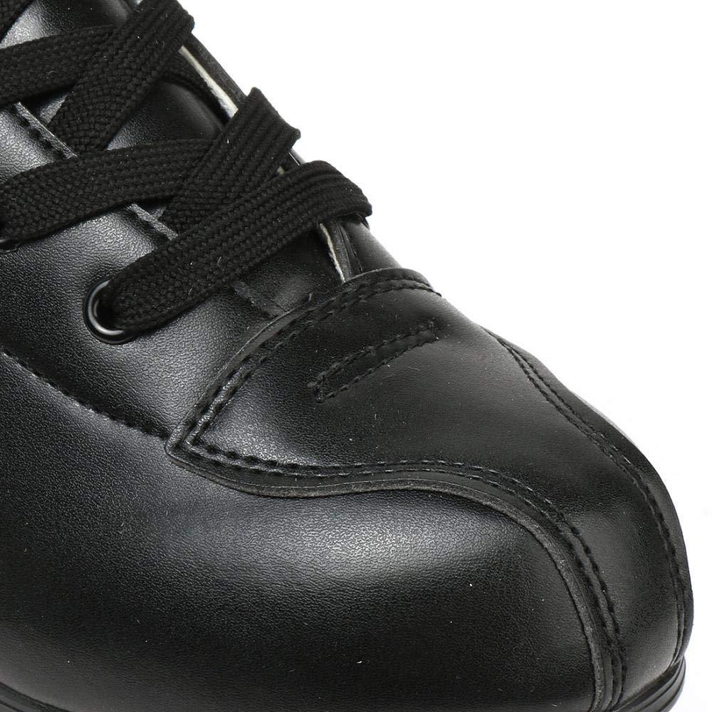 XUDREZ XUDREZ Roller Skates, Double Row Skates Adjustable Leather High-top Roller Skates Perfect Indoor Outdoor Adult Roller Skates with Bag (Flash Wheel,Women\'s 8 / Men\'s 6.5)