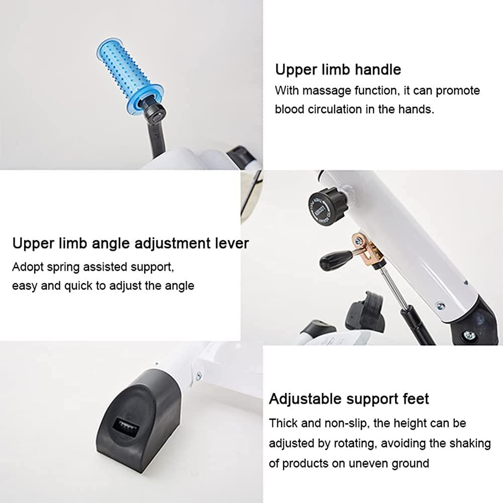 TREEYX TREEYX Folding Exercise Bike with LCD Display Home Pedal Exerciser Electric Rehabilitation Machine Upper and Lower (Folding Exercise Machine )