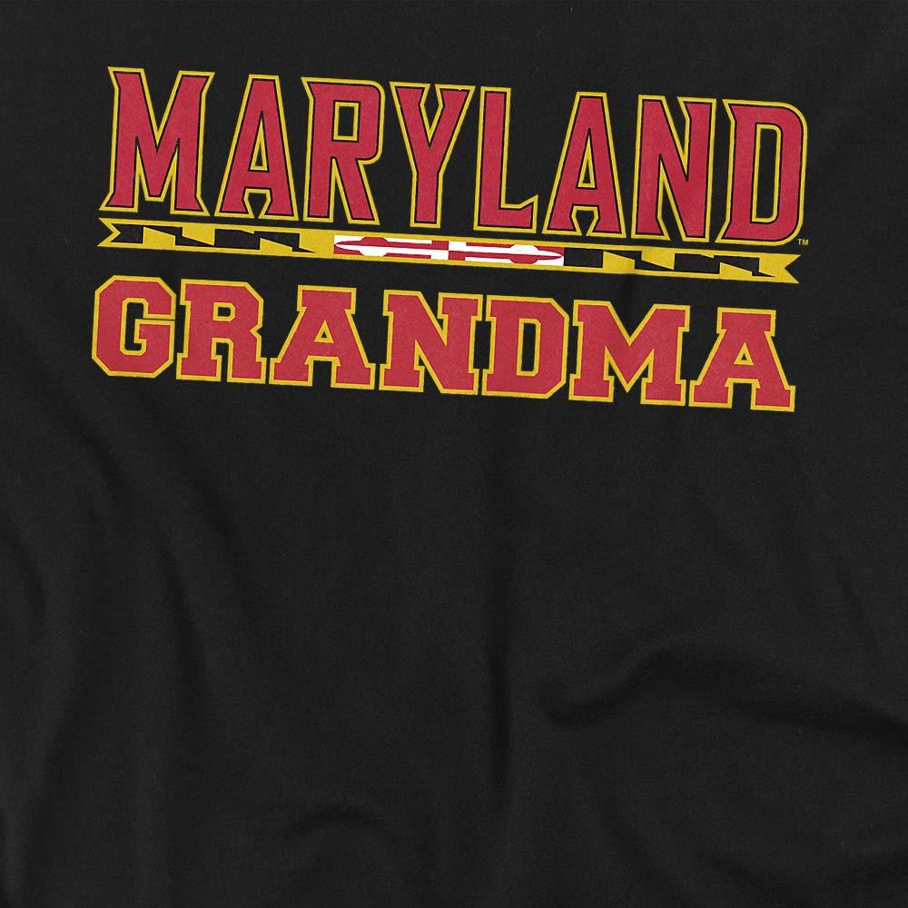 University of Maryland University of Maryland Official Grandma Unisex Adult T-Shirt, Black, Small