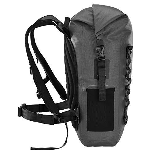 Skog  Kust Skog Kust BackSk Pro Waterproof Floating Backpacks with Exterior Airtight Zippered Pocket | Grey, 25 Liter