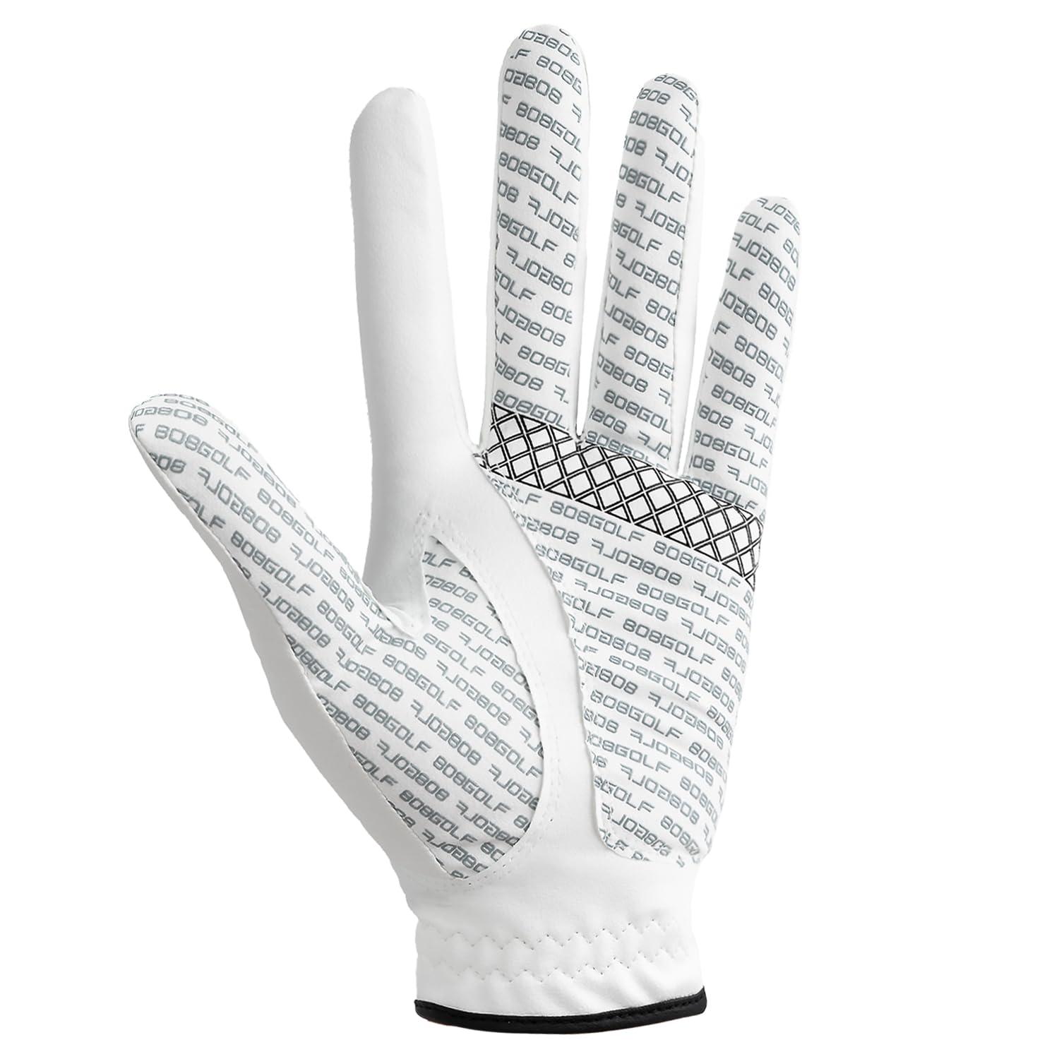 &0&GOLF Golf Glove Non-Slip Microfiber Silicone Grip Correct Hand Positioning