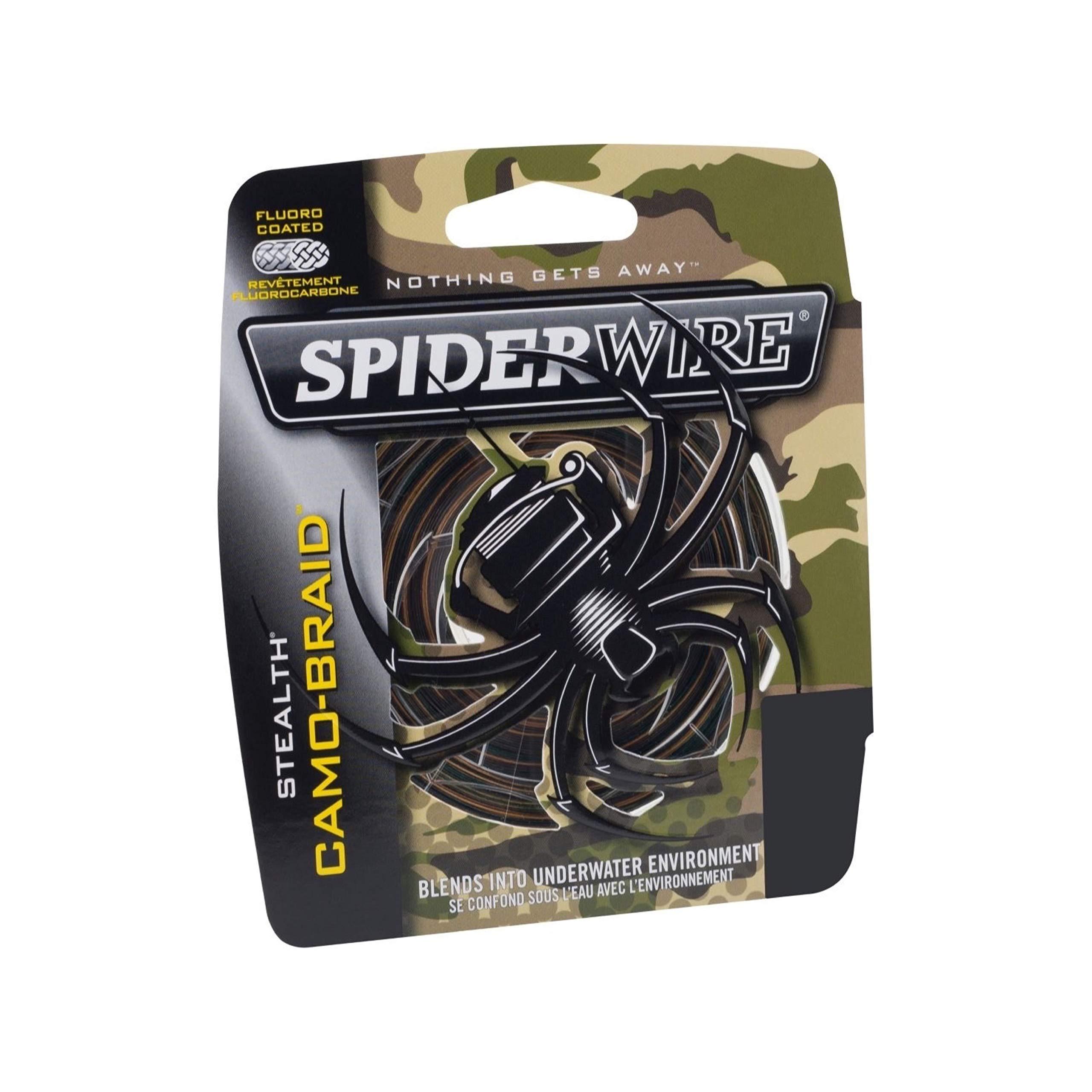 Spiderwire SpiderWire Stealth Camo Braided Fishing Line, 50lb | 22.6kg, 300yd | 274m Fishing Line, Suitable for Saltwater and Freshwater Environments