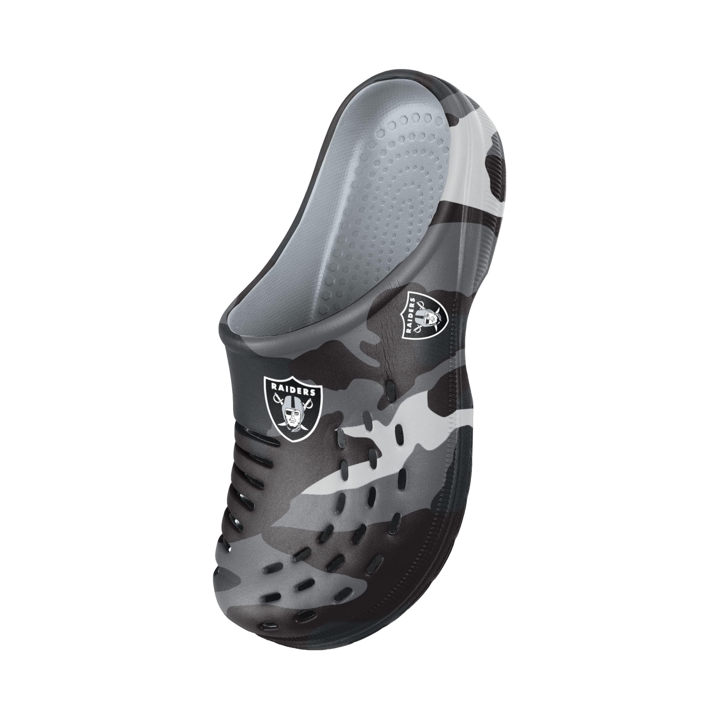 FOCO FOCO mens NFL Team Logo Garden Water Sandals Shoes Slipper Clogs, Tonal Camo, 9/10 US