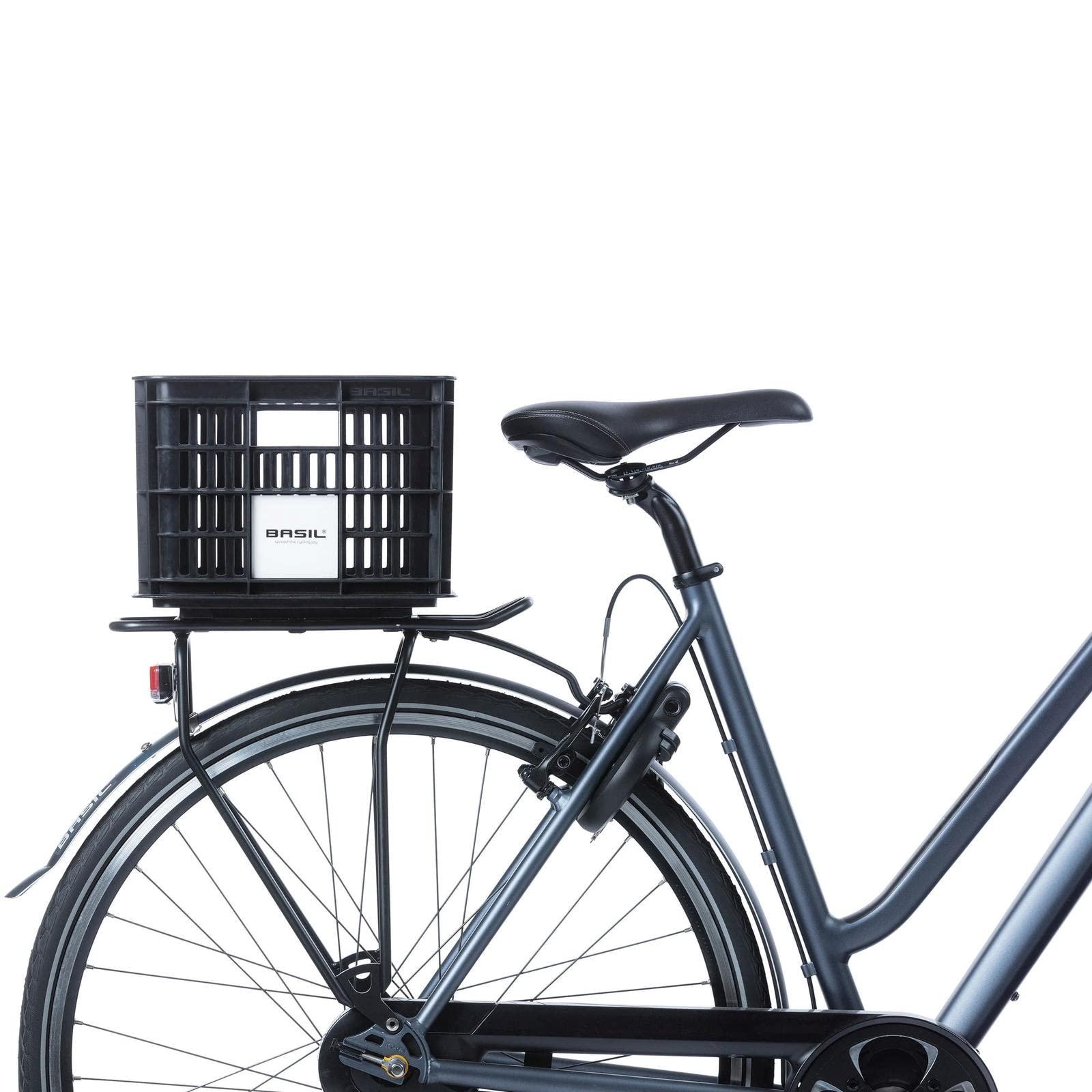 Basil Basil B.V. Unisex - Adult Crate Bicycle Box, Black, 40.4 x 29.8 x 20.2 cm
