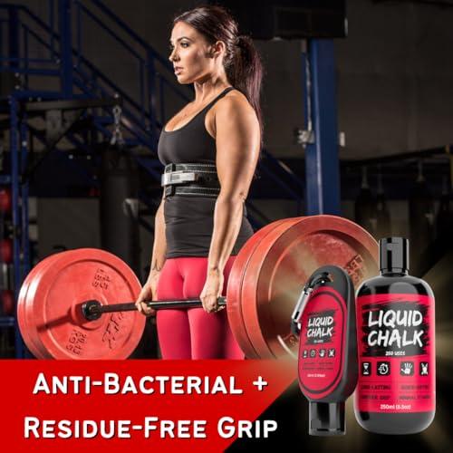 Sincere Gear PowerGrip Liquid Chalk - Ultimate Grip Enhancer for Gym, Weightlifting, Climbing & Powerlifting - Long-Lasting Gymnastics Chalk for Rock Climbing, Cheer, and Lifting - Superior Hold, No Mess