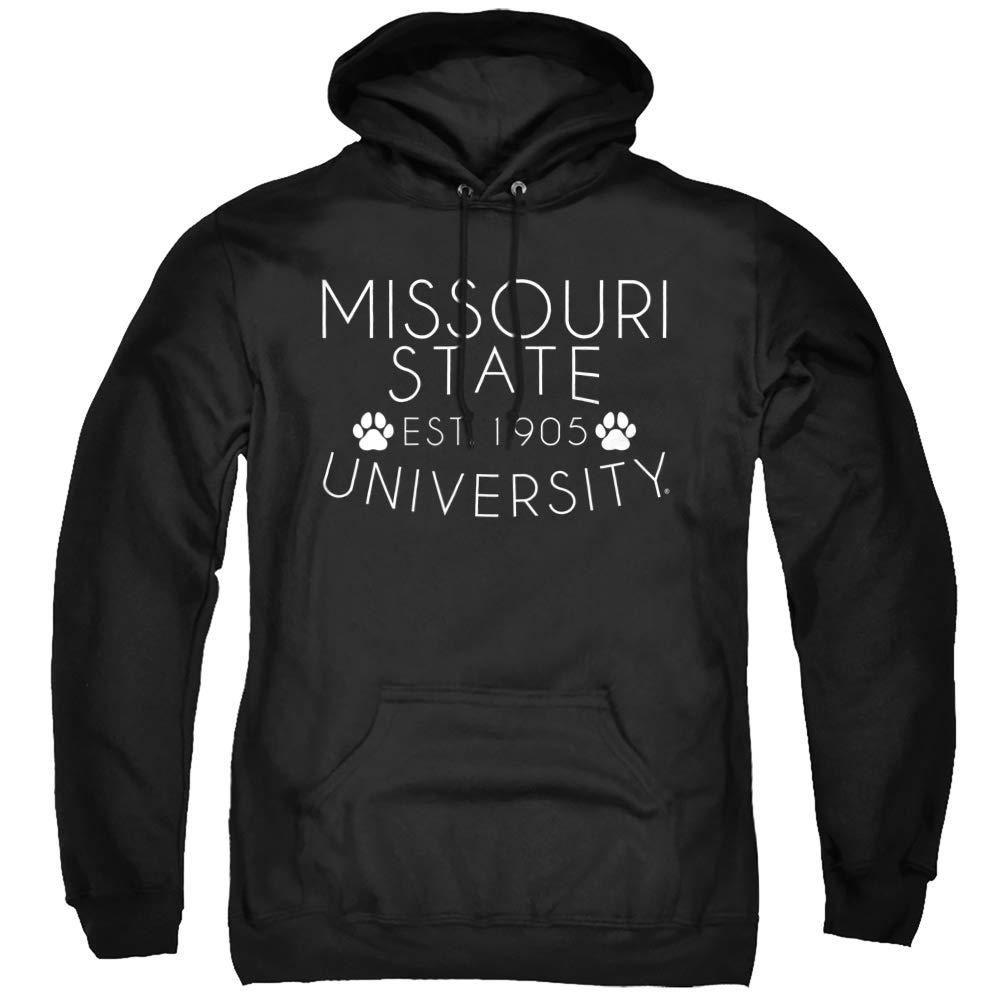 Missouri State University Missouri State University Official Simple Unisex Adult Pull-Over Hoodie,Black, 3X-Large