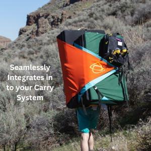 Asana Climbing Asana VersaPad - Revolutionary Supplemental Bouldering Crash Pad - Sit Start Bouldering Mat, Climbing Crash Pad Gap Cover, Sport Mat & Essential Bouldering Gear (Open - 74" x 44" x 1") (Green)