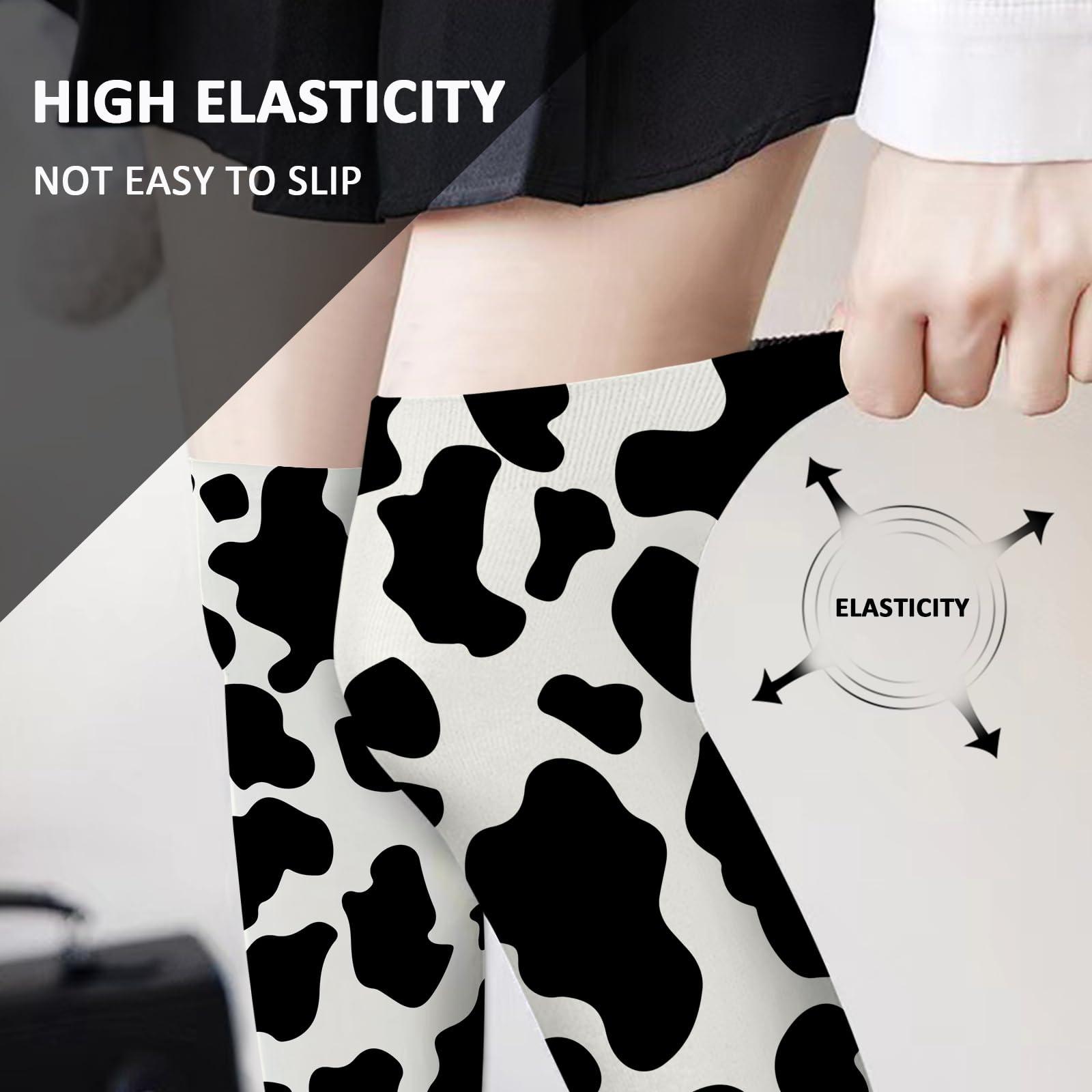 MOCSONE MOCSONE Knee High Socks Cow Print Women's Work Athletic Over Thigh High Long Stockings