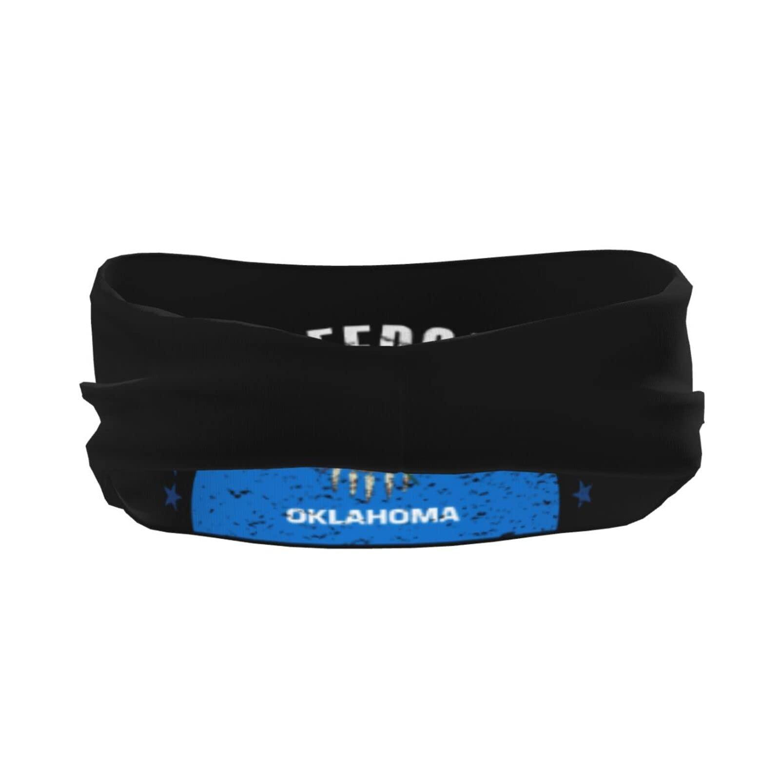 MULIHU The Oklahoma Flag and Freedom Headbands for Men Women Wicking Sports Sweatband for Running Basketball Yoga Hairbands