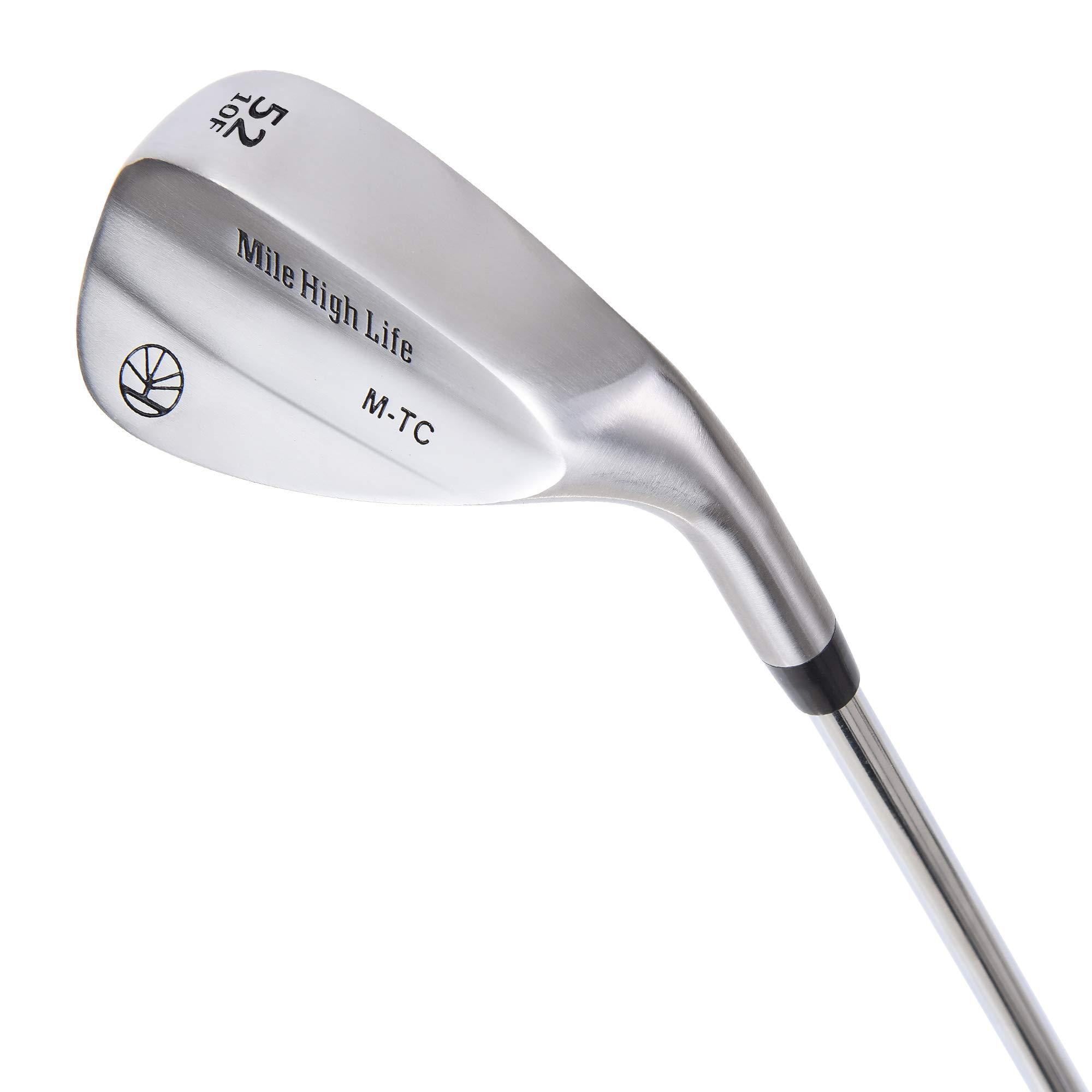 Mile High Life Mile High Life Golf Wedges | Entry Level Golf Sand Wedge Sets | Beginners Golf Gap Wedge Sets | Lob Wedge Golf Clubs for Men & Women (52 Degree Wedge Right Hand)