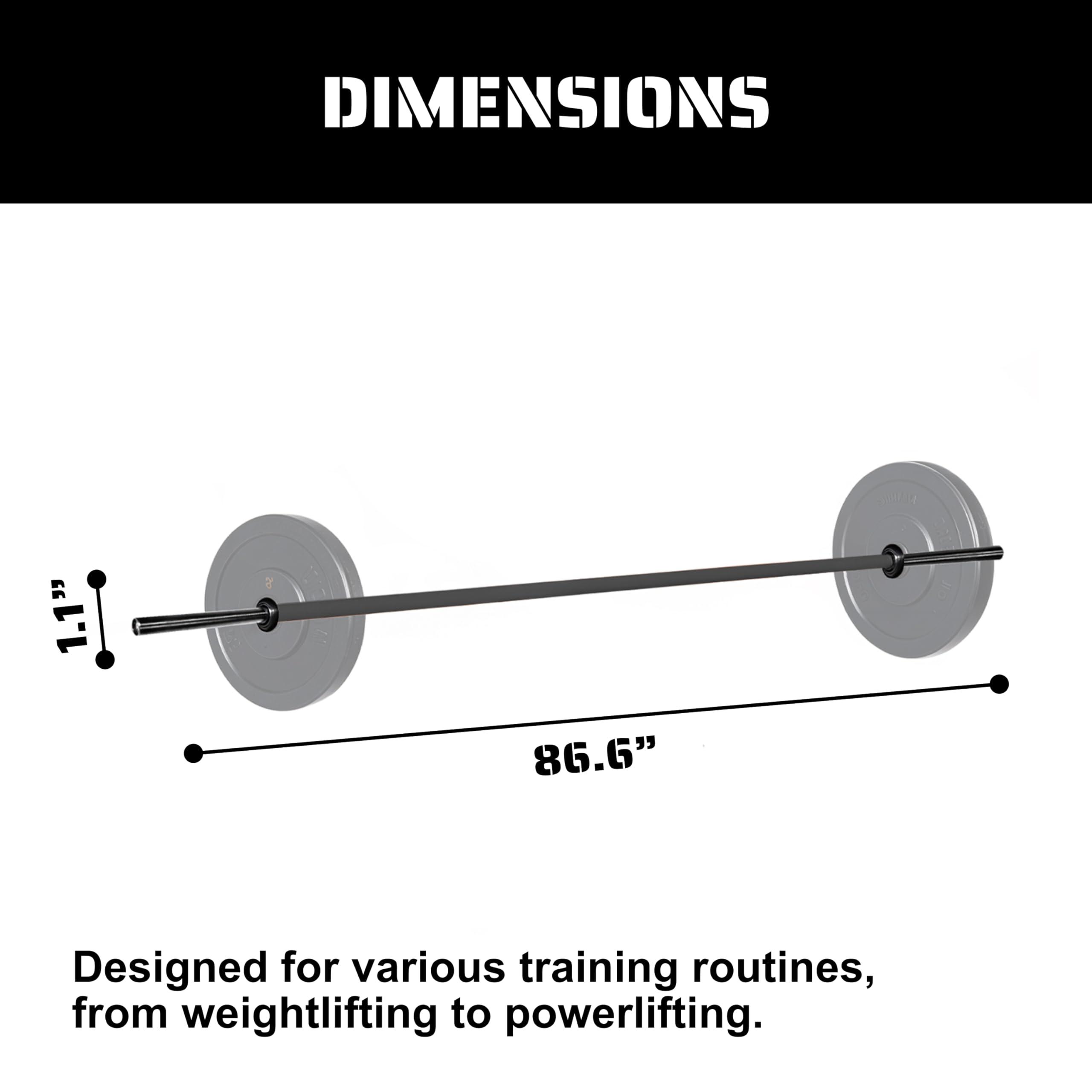 TRIBE WOD Tribe WOD Olympus Barbell Bar & Weight Bar - Bend-proof - For Men and Women - For Home or Gym - Multipurpose Cerakote Weightlifting Barbell - Barbell and Weight Set - Terra Cotta