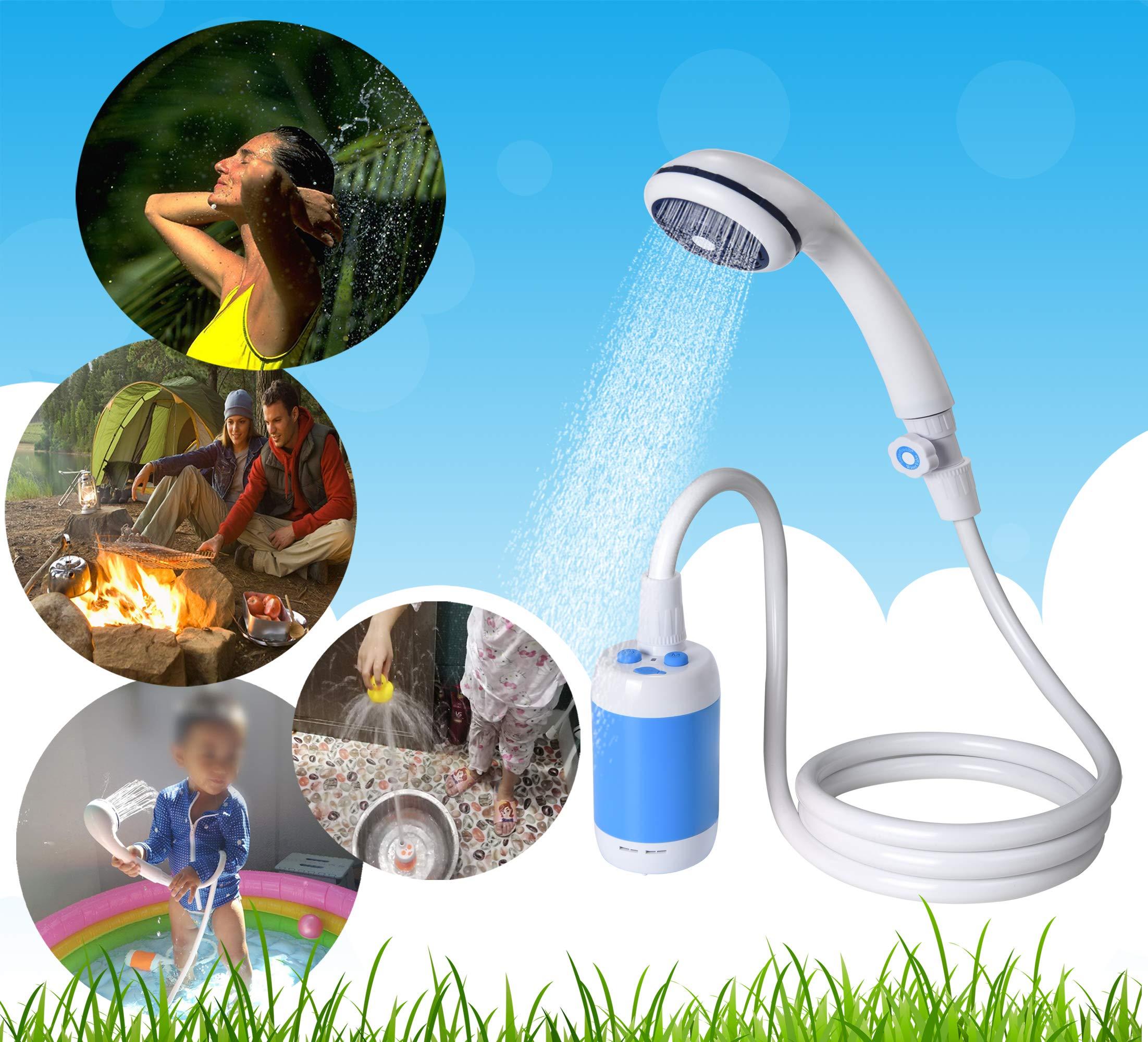 Iron Hammer Iron Hammer Portable Shower Camp Shower Rechargeable Shower high Capacity 4800mAh Camping Shower pet Shower Model:ES01