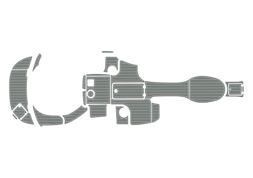 ATDEK ATDEK 2005 Chaparral 236 Cockpit & Swim Platform 1/4 6mm eva Faux Teak Deck Surfing Boat Fishing Boat Motorcycle Hurts crapet Non-Slip mat Floor (Dark Grey Over Grey)
