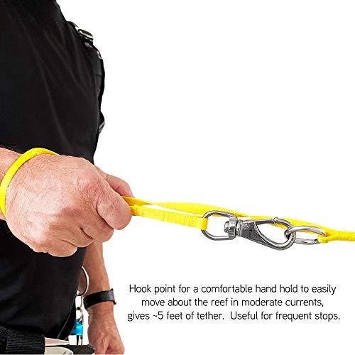 WICKED WICKED Scuba 316 Stainless Steel Multipoint Reef Hook 4-6 Ft. Length - Ocean Blue